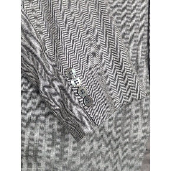 Lauren Ralph Lauren Silk Wool Blend Men's Chevron Print Sport Jacket Blazer 42S - Picture 6 of 6